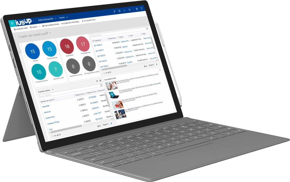 AWERTY con iusUp el software para despachos abogados