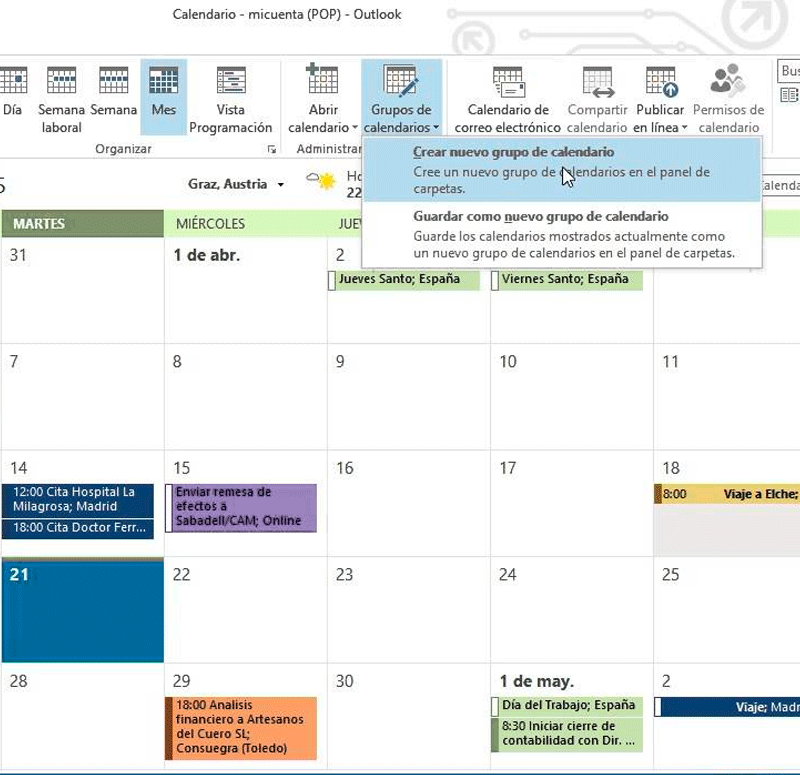 Control agenda despachos abogados