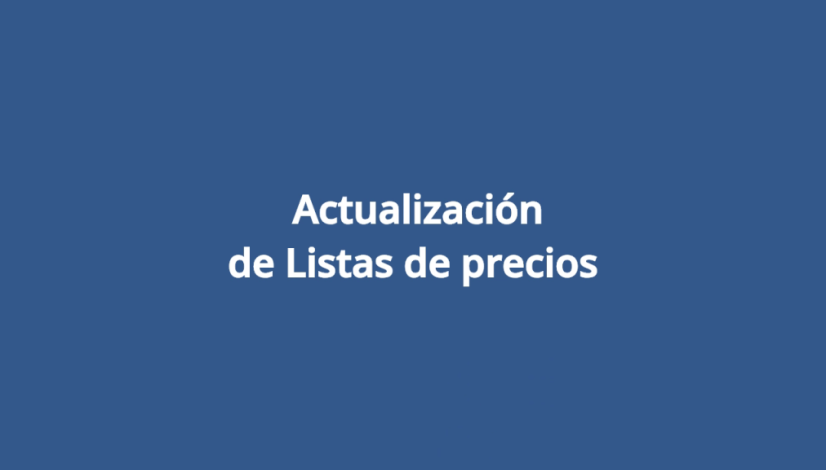 Actualización de Listas de Precios