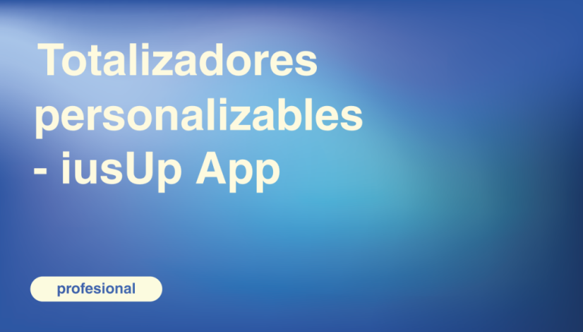 Totalizadores personalizables - iusUp App
